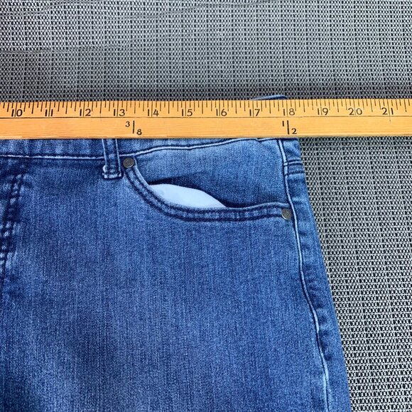 Bandolino Mandie Womens Size 16 Blue Denim High-Rise Straight Leg Jeans - Picture 7 of 10